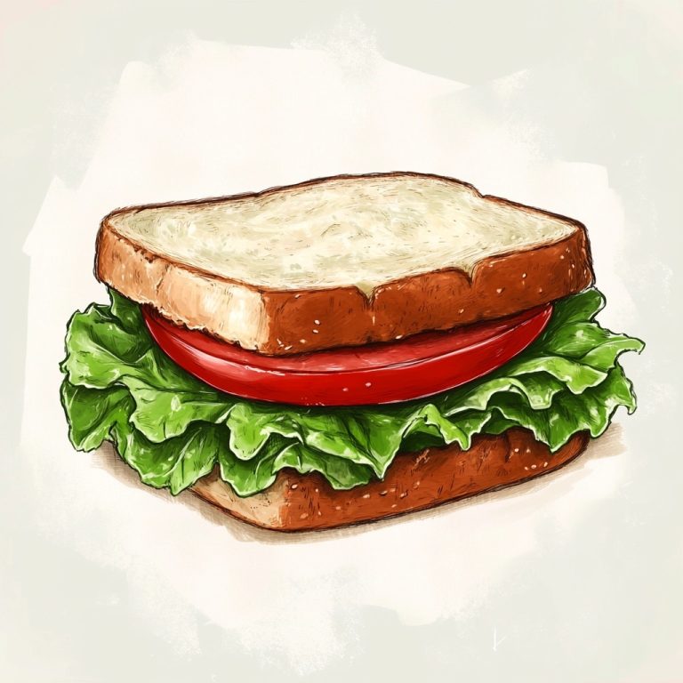 Comedic Lettuce Tomato Sandwich