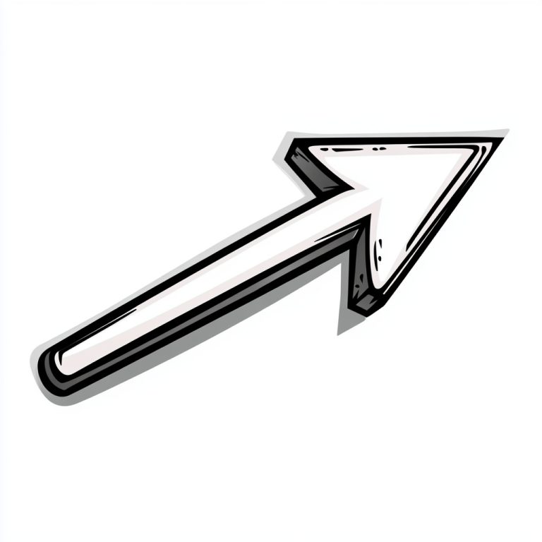 Comic Arrow Icon Design