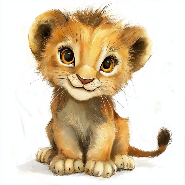 Coquette Lion Illustration