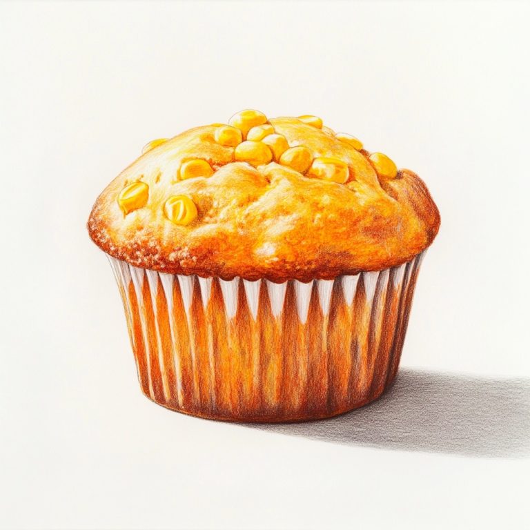 Corn Muffin Color Sketch