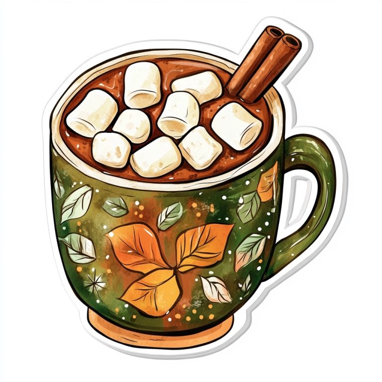 Cozy Cocoa Digital Illustration