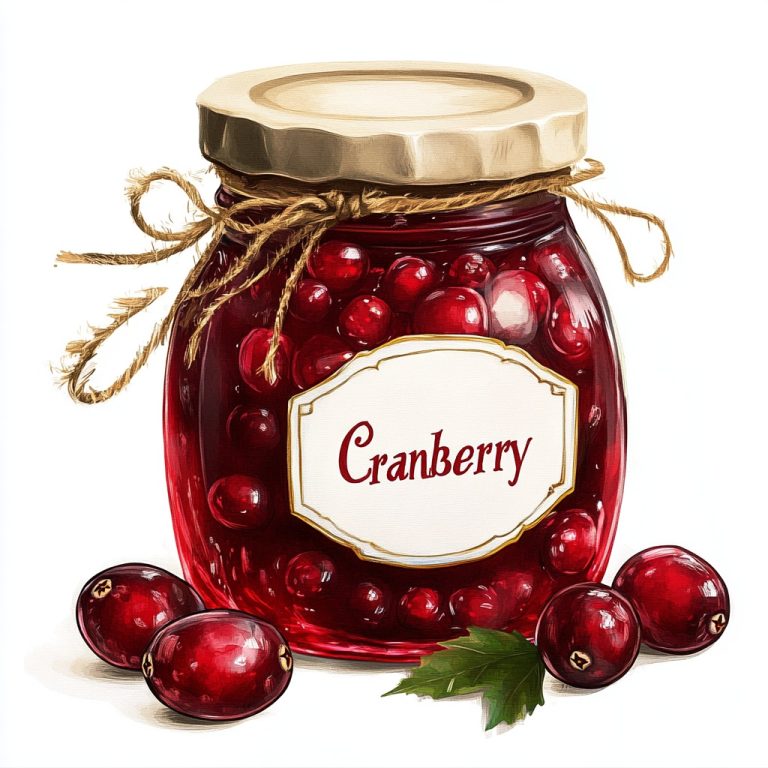 Cranberry Jam Jar Design