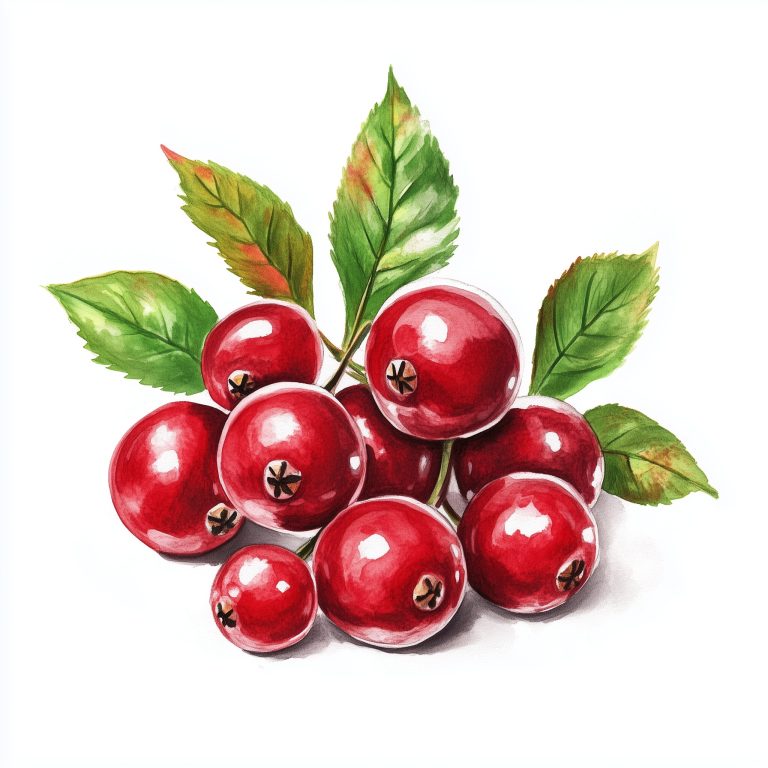 Cranberry Technical Illustration