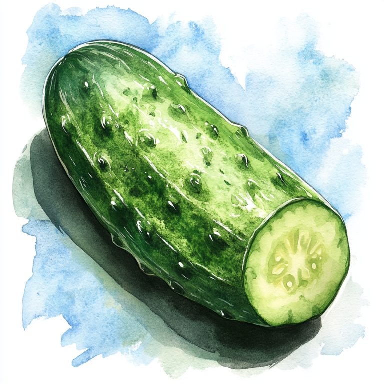 Cucumber Illustration in Detail