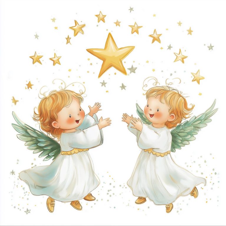 Cute Angels Singing Christmas