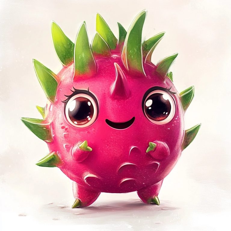 Cute Dragon Fruit Monster