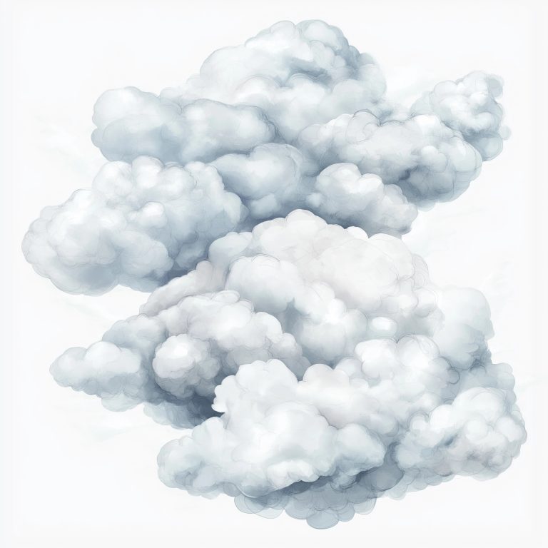 Cute Grey Clouds Clipart