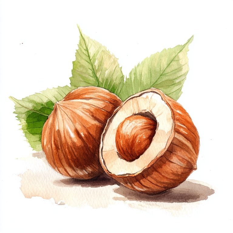 Cute Hazelnut Watercolor