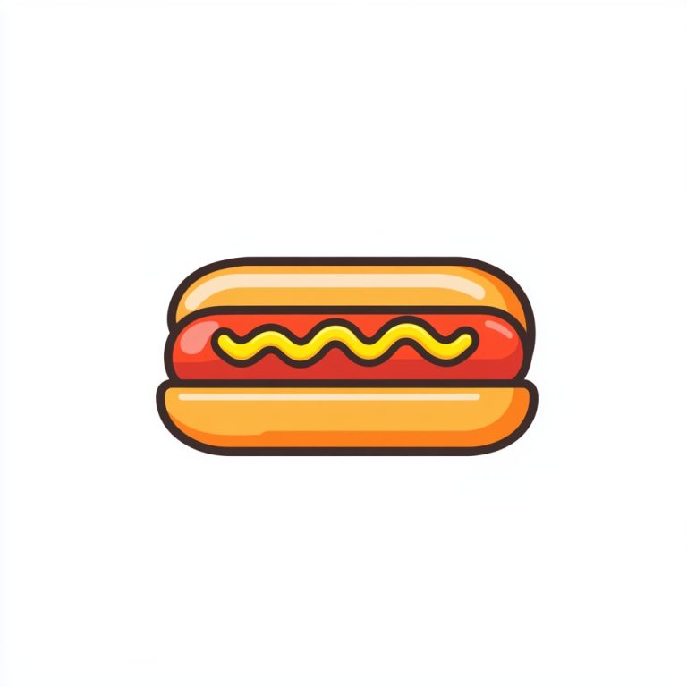 Cute Hot Dog Icon