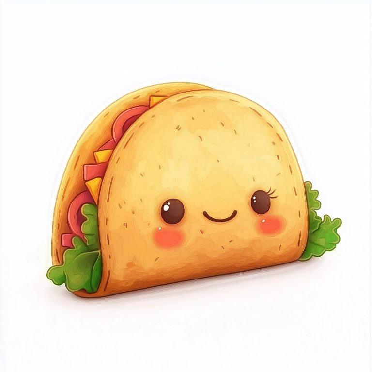 Cute Taco Clipart Design