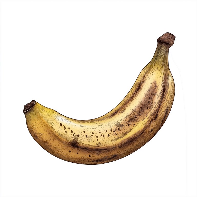 Detailed Banana Illustration