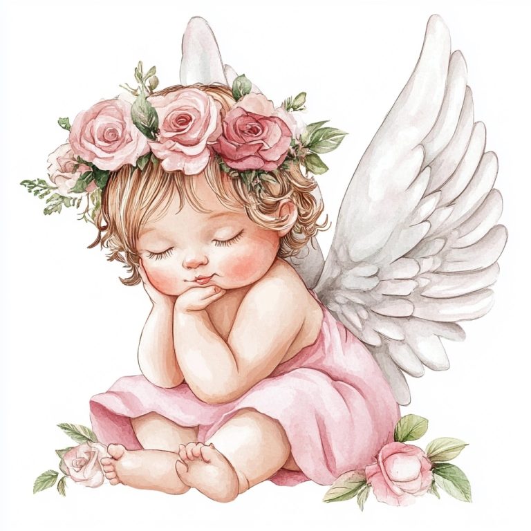 Detailed Cartoon Baby Angels