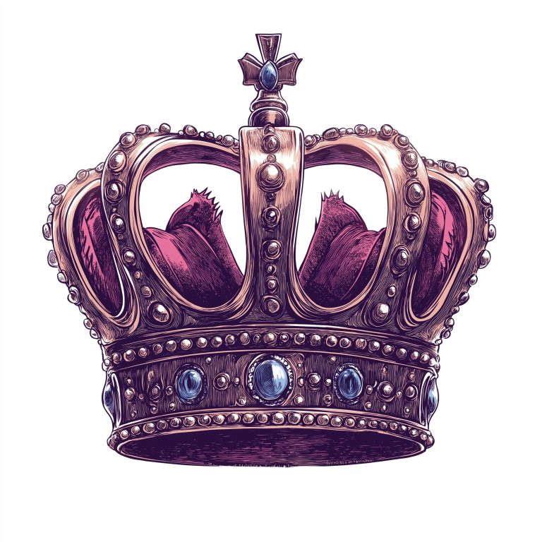 Detailed Crown Illustration