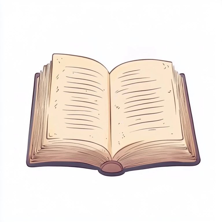 Detailed Flat Book Clipart