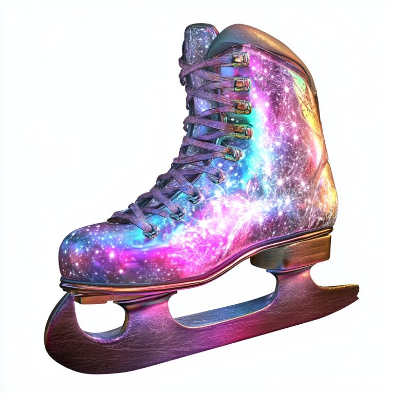 Detailed Ice Skate Sublimation Art