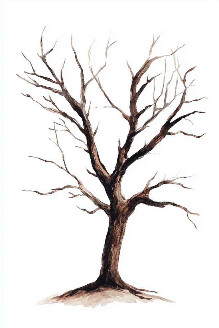 Detailed Oil Painting Tree