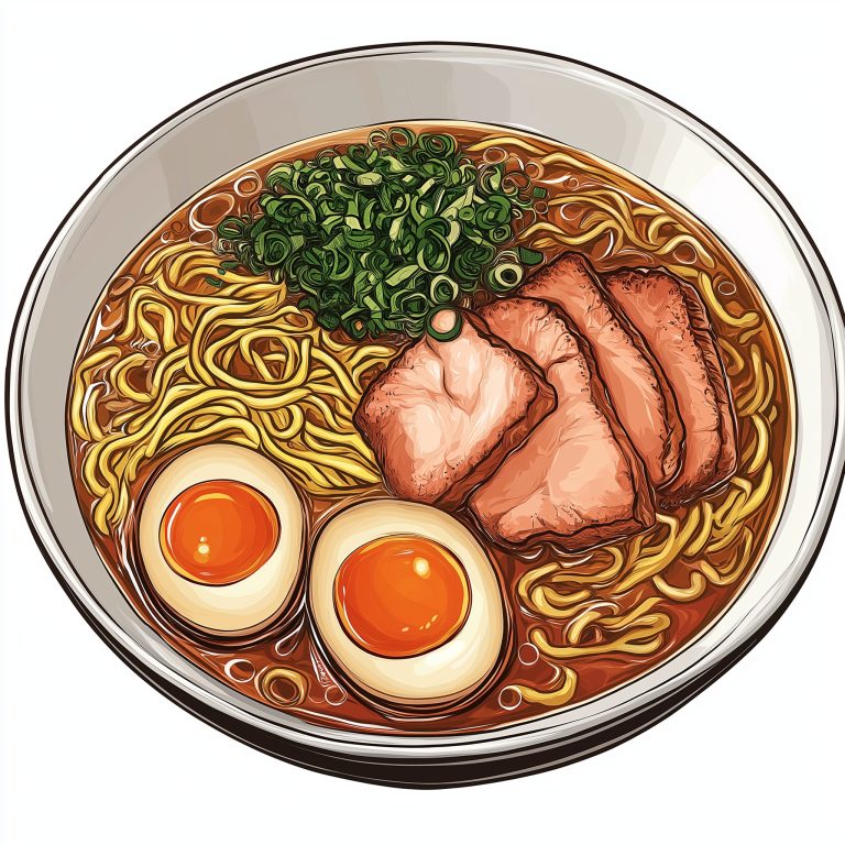 Detailed Ramen in Miyazaki Style