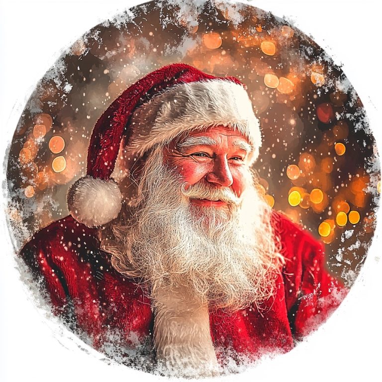 Detailed Santa Claus Illustration