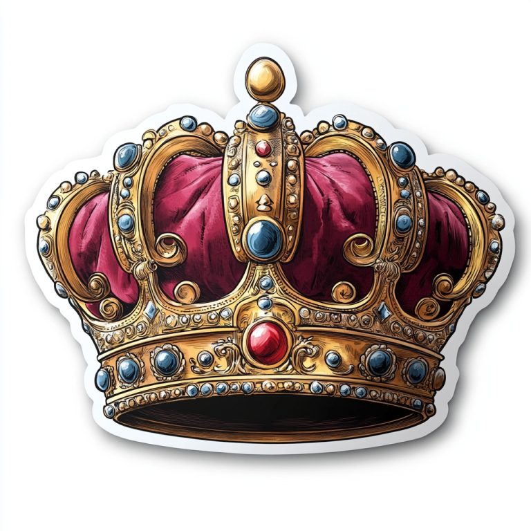 Die Cut Crown Sticker