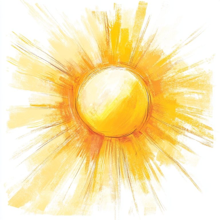 Digital Airbrushed Sunshine Illustration