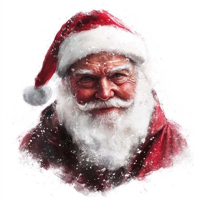 Digital Father Christmas Portrait