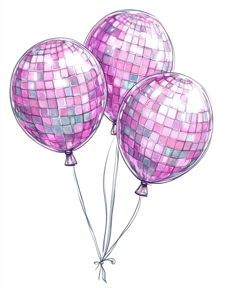 Disco Balloons with Sequins