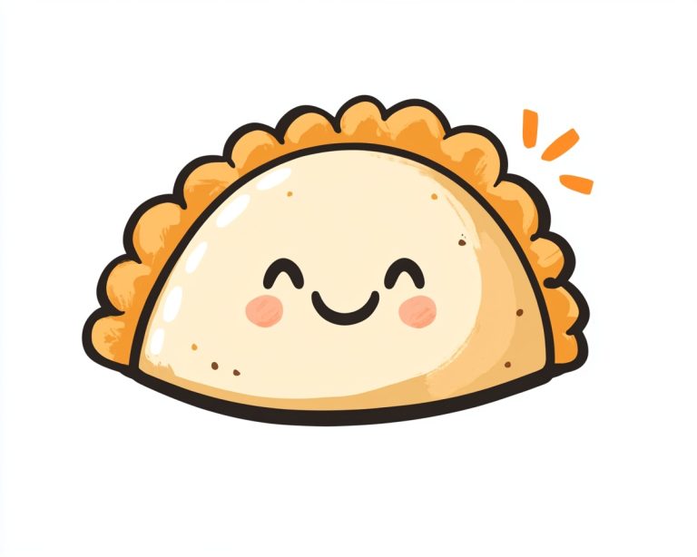 Doodle Empanada Illustration