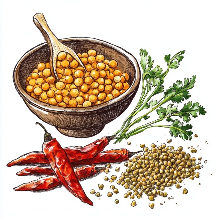 Doodle of Spices and Lentils