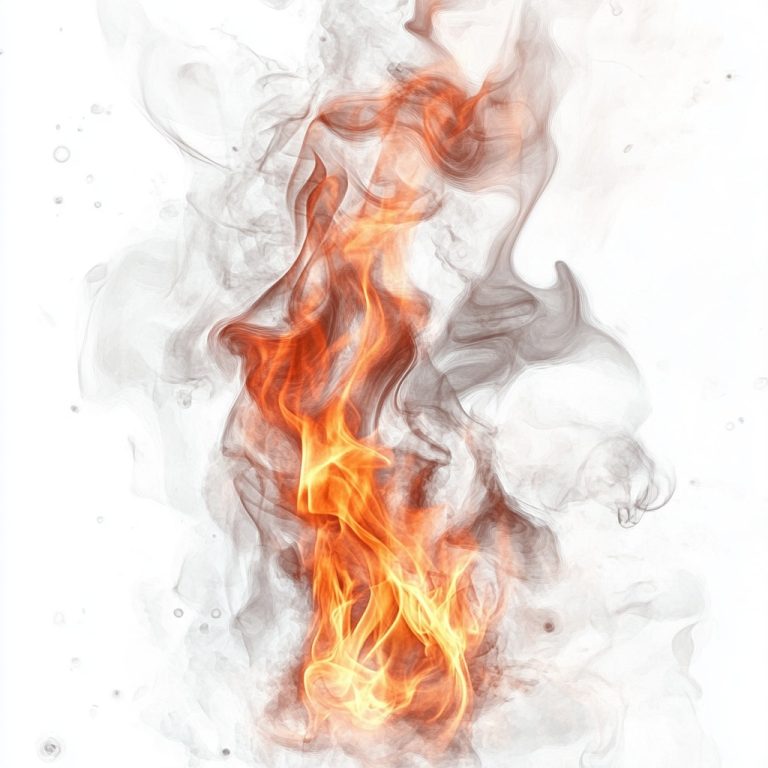 Drawing of Fire and Smoke