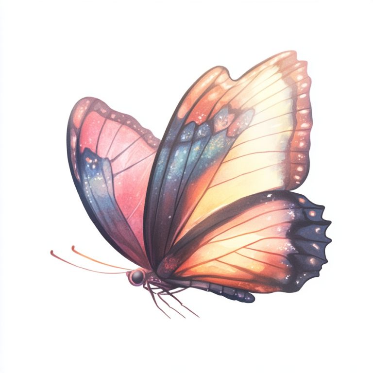 Dreamy Butterfly Illustration