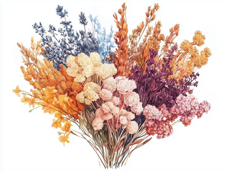 Dried Flowers in Bastin Style