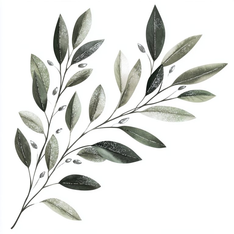 Elegant Olive Branch Design