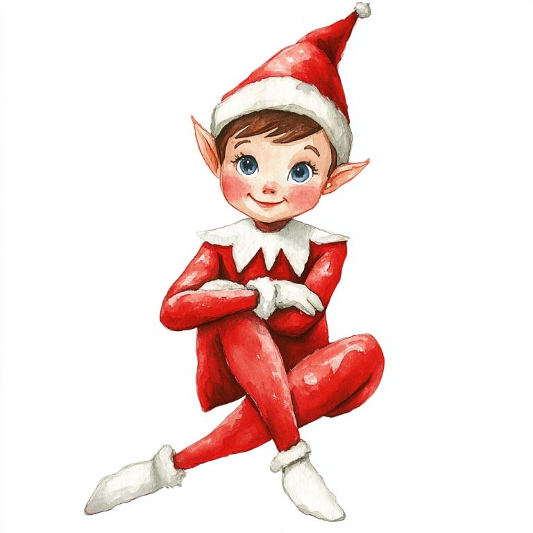 Elf on Shelf Clip Art