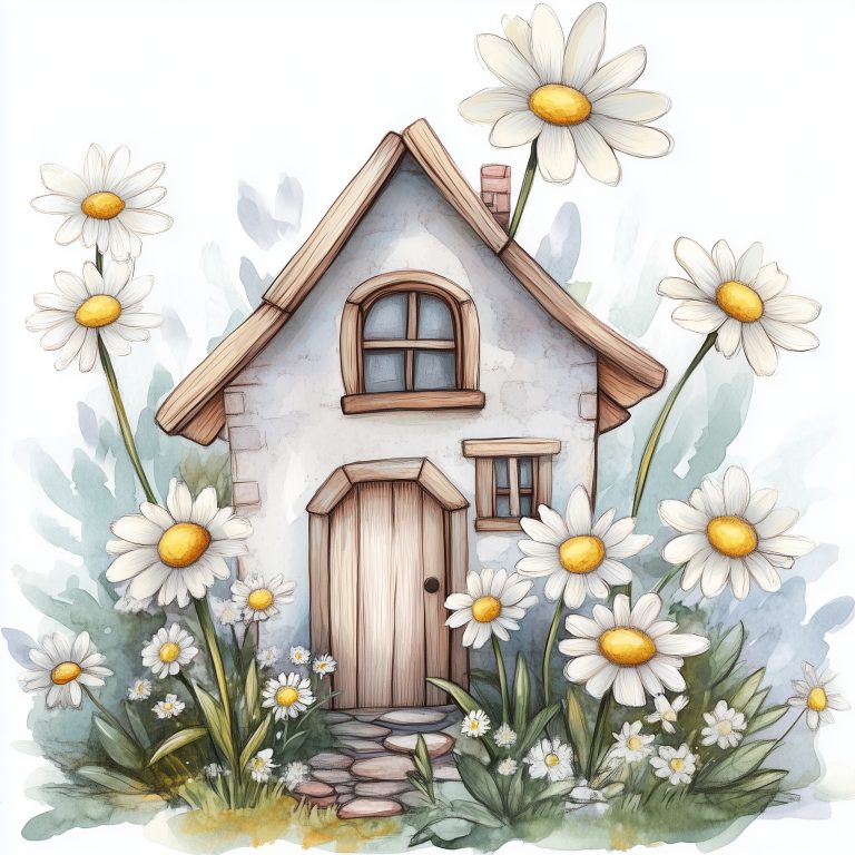 Fairy House in Daisies