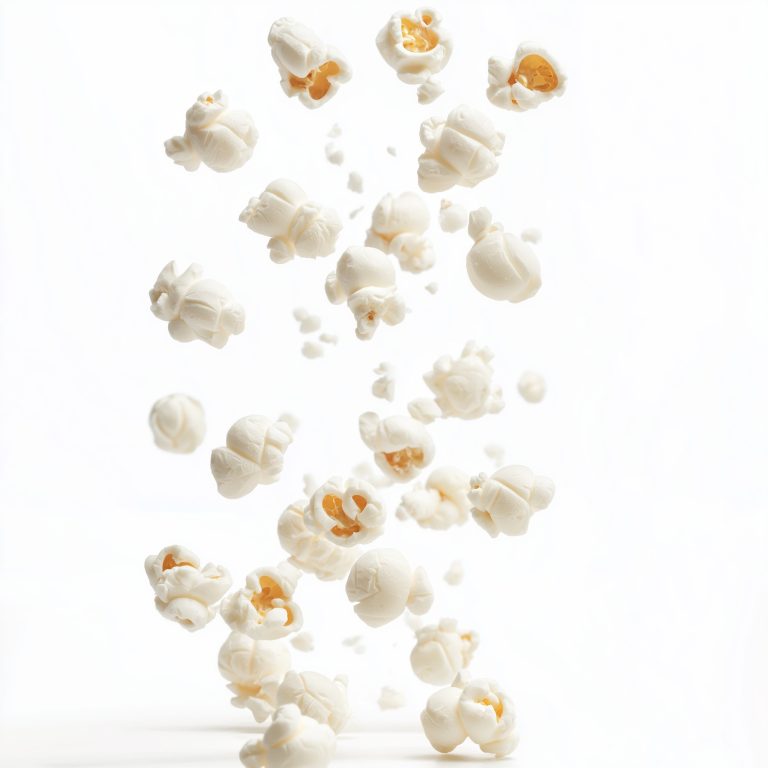 Falling White Popcorn Illustration