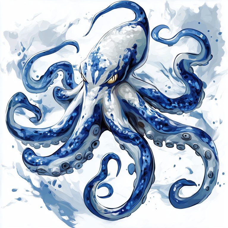 Fierce Octopus in Pokmon Style