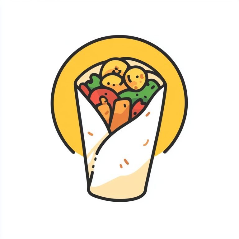 Filipino Shawarma Icon Logo