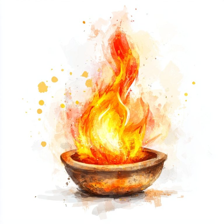 Fire Havan Illustration Design