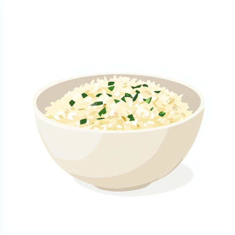 Flat Basmati Rice Illustration