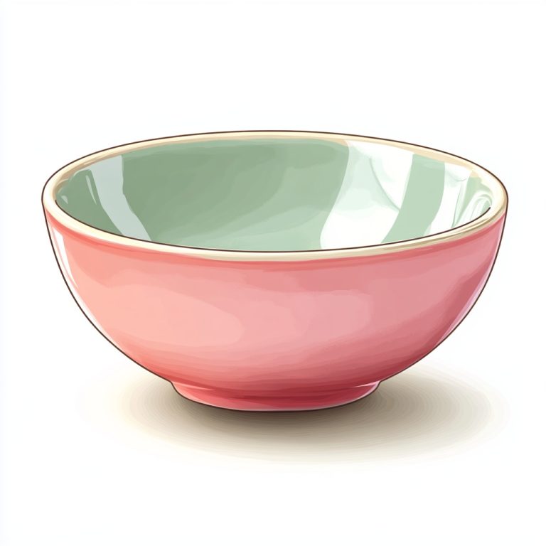 Flat Design Bowl Illustration