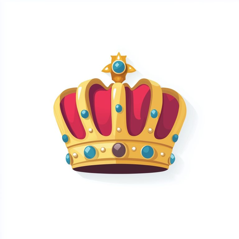 Flat Icon of Kings Crown