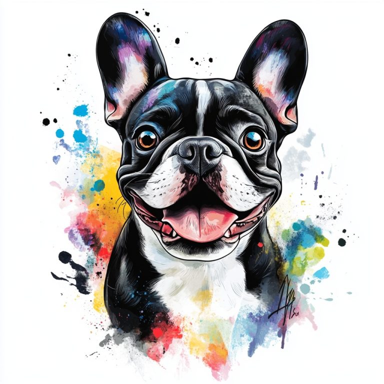 French Bulldog T Shirt Design