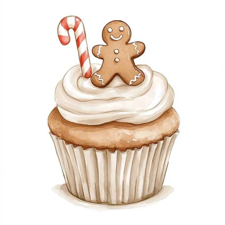 Gingerbread Cupcake Clipart