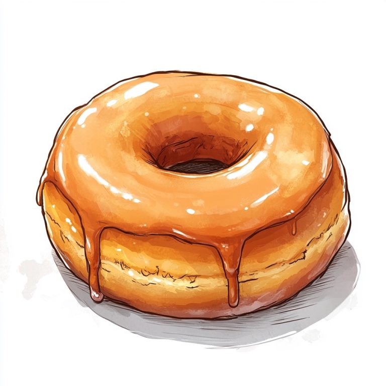 Glazed Donut Comic Design