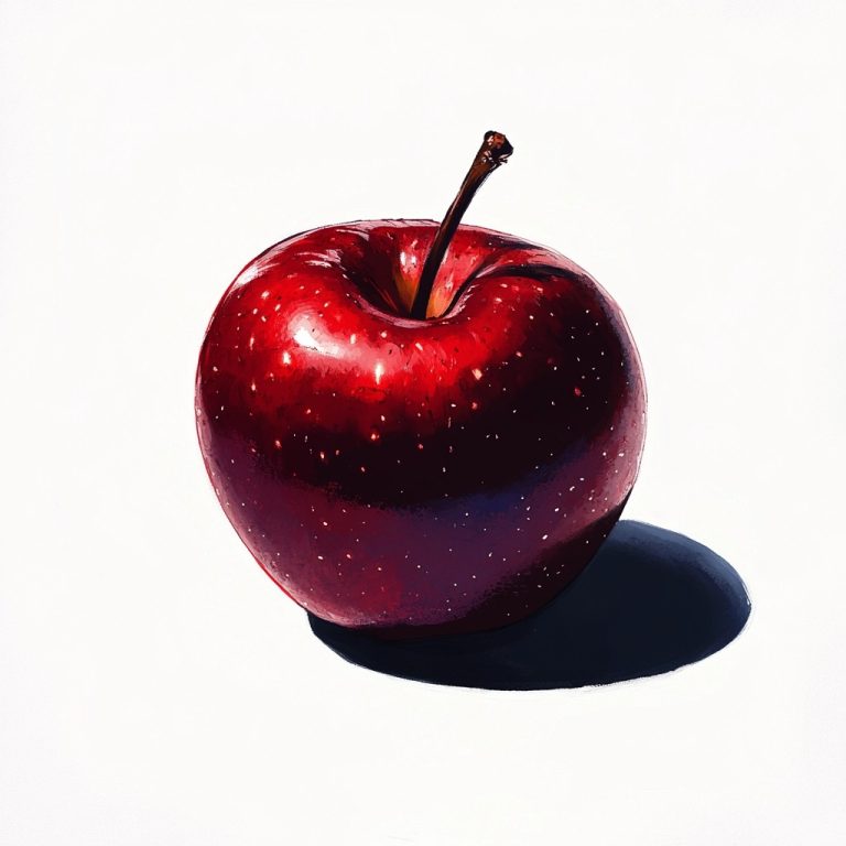 Glossy Apple Illustration