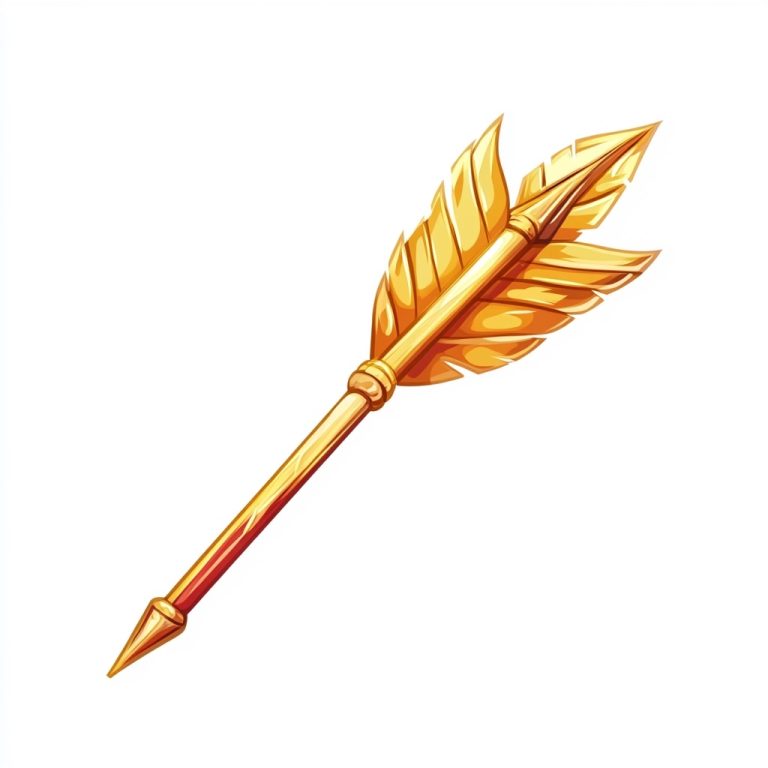 Gold Arrow Icon Design