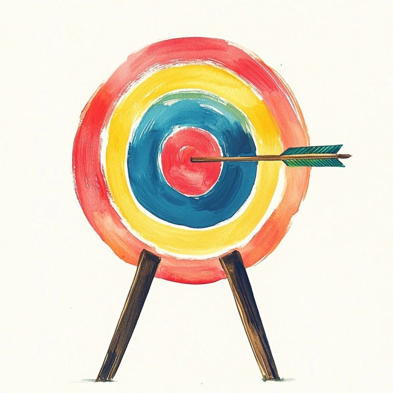 Gouache Archery Target Design