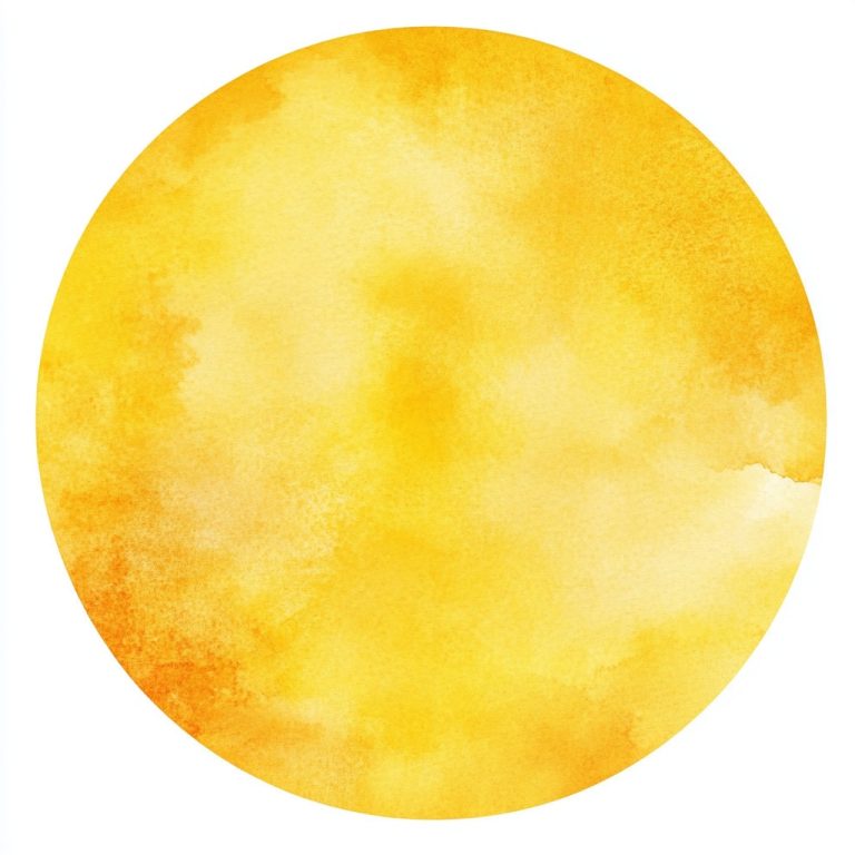 Gradient Yellow Circle Illustration