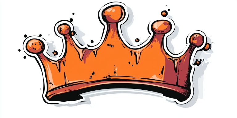 Graffiti Crown Sticker Design