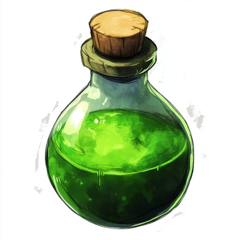 Green Health Potion Icon